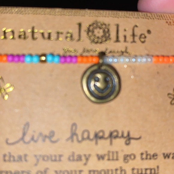 NEW Live happy beaded boho bracelet - Picture 5 of 5